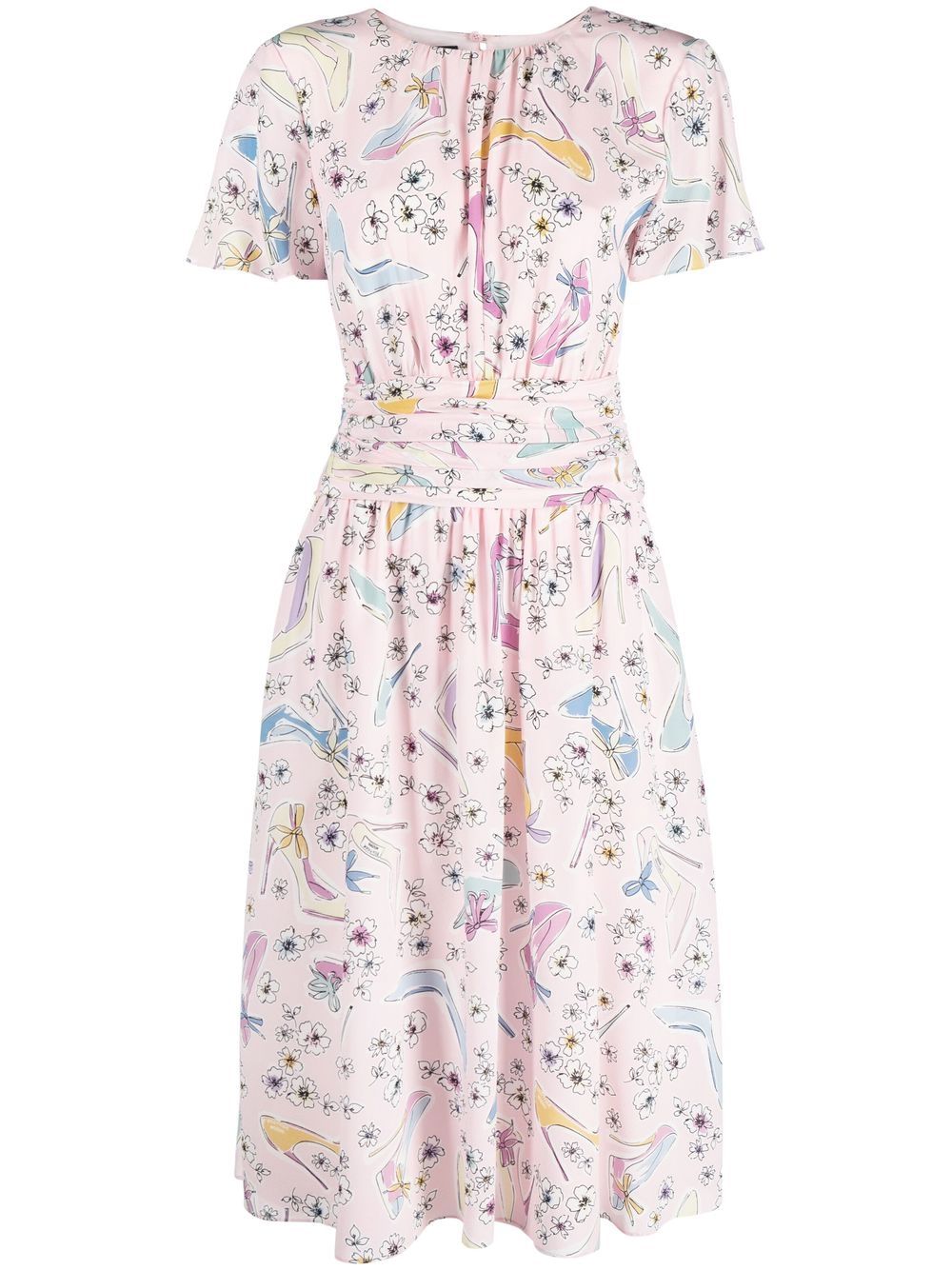 Boutique Moschino Kleid mit grafischem Print - Rosa von Boutique Moschino