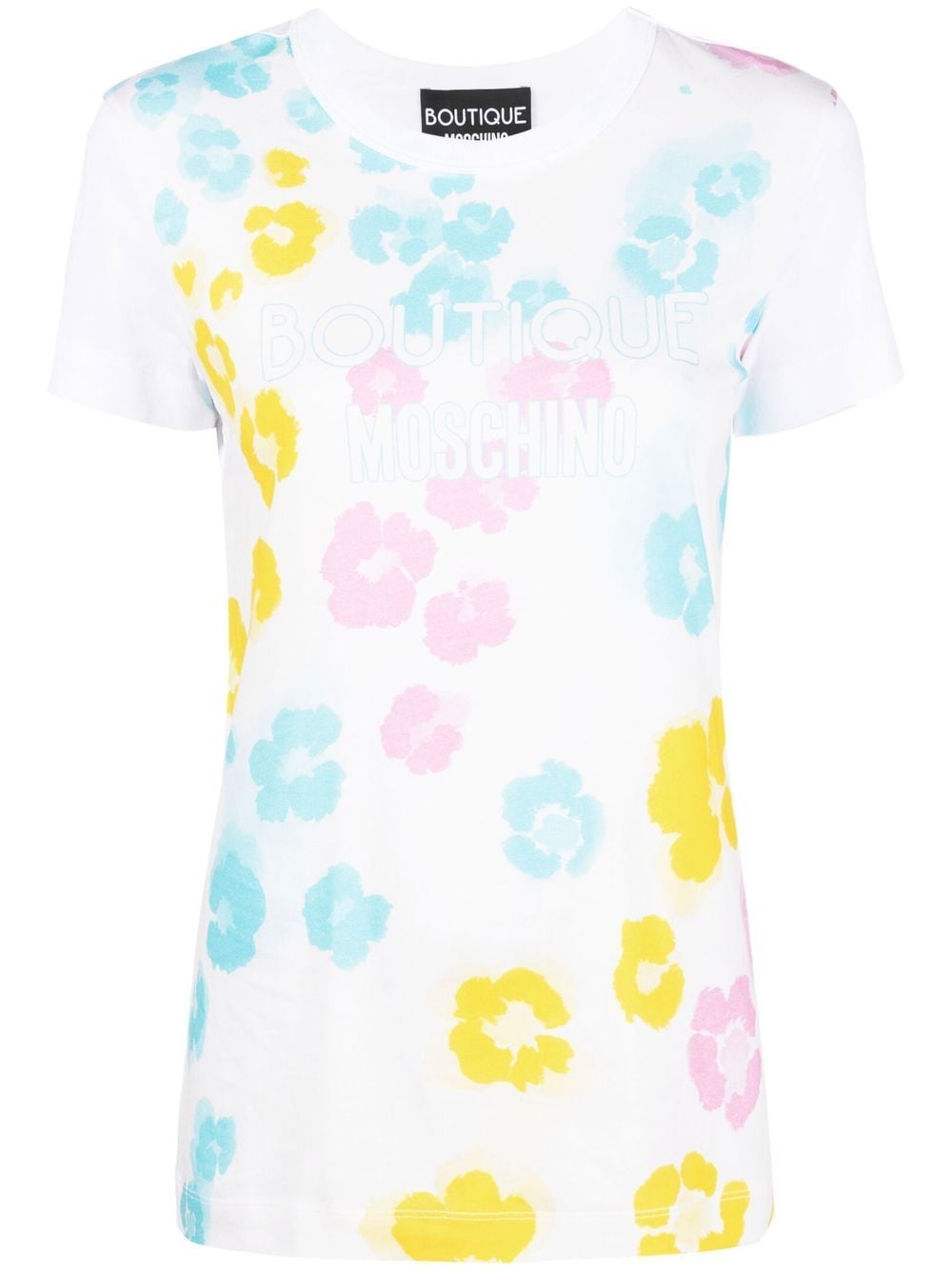 Boutique Moschino T-Shirt mit abstraktem Print - Weiß von Boutique Moschino