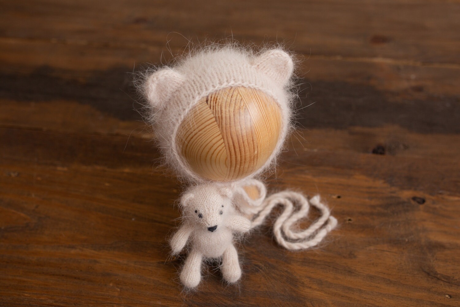 Gestrickte Teddybär Mütze, Gestrickte Angora Bären Haube, Requisiten, Neugeborenen Fotografie Gestrickte Teddybär Mütze, Gestrickte Angora Bären Haube, Requisiten, Neugeborenen Fotografie von BoutiqueLisaLisa
