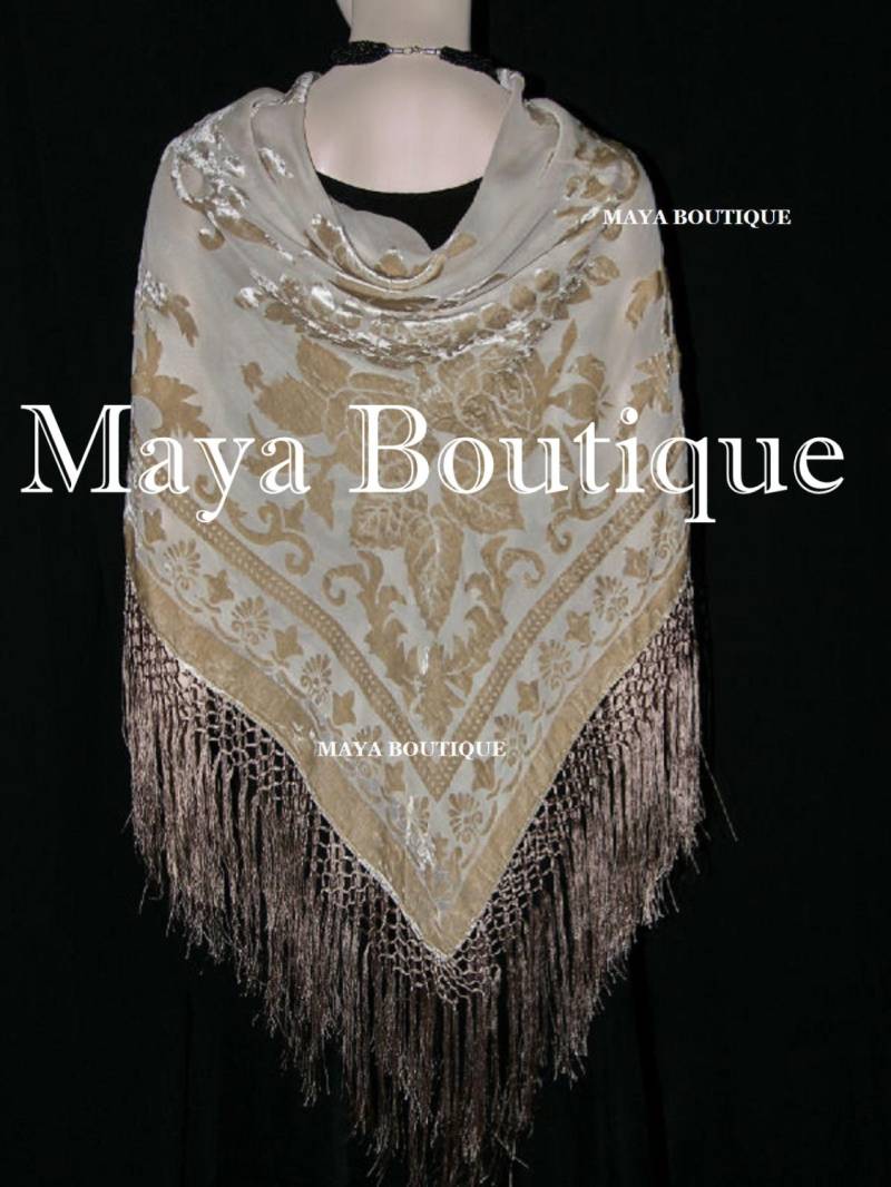 Beige Seide Burnout Samt Klaviertuch Fransen Wickelschal Handgefärbt Maya Matazaro Beige Seide Burnout Samt Klaviertuch Fransen Wickelschal Handgefärbt Maya Matazaro von BoutiqueMaya