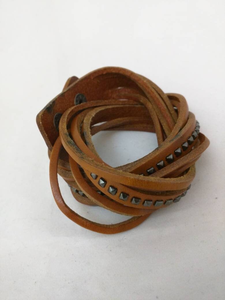 Lederarmband - Wickelarmband Lederarmband - Wickelarmband von BoutiqueVintageBox