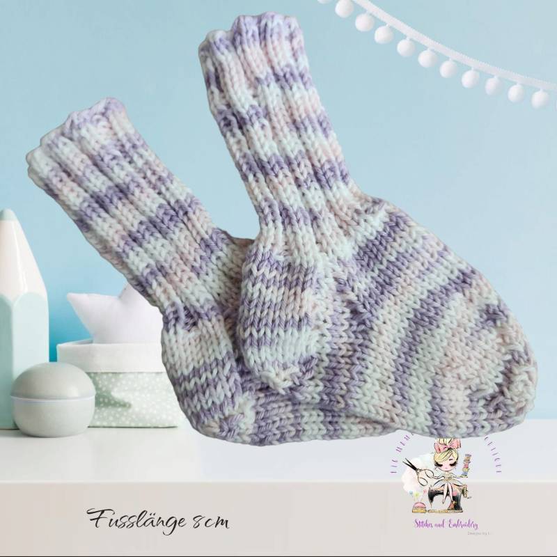 Babysocken Handgestrickt, Gestrickte Baby Wollsocken, Geschenk Geburt Baby, Kindersocken von BoutiquebyBigMama