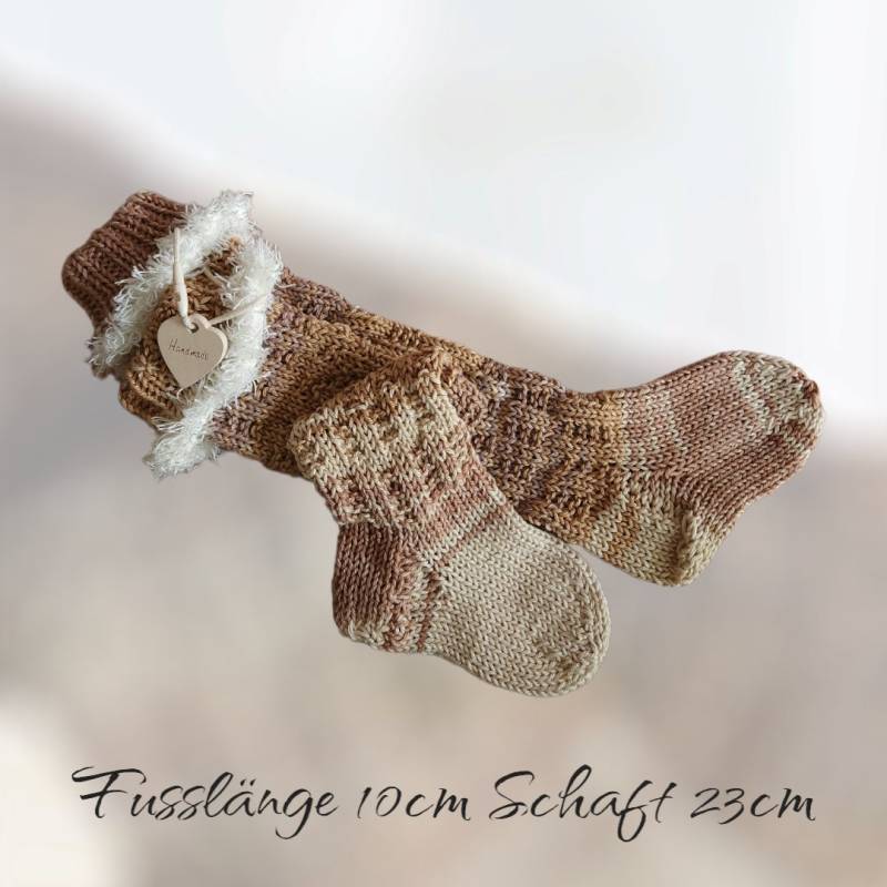 Babysocken Handgestrickt, Gestrickte Baby Wollsocken, Geschenk Geburt Baby von BoutiquebyBigMama