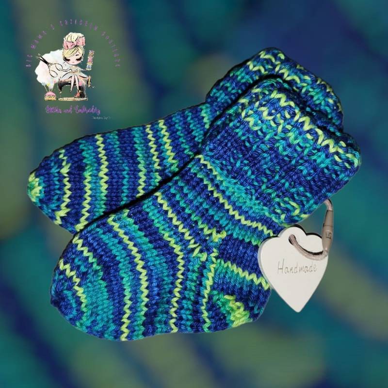 Babysocken Handgestrickt, Gestrickte Baby Wollsocken, Geschenk Geburt Baby von BoutiquebyBigMama