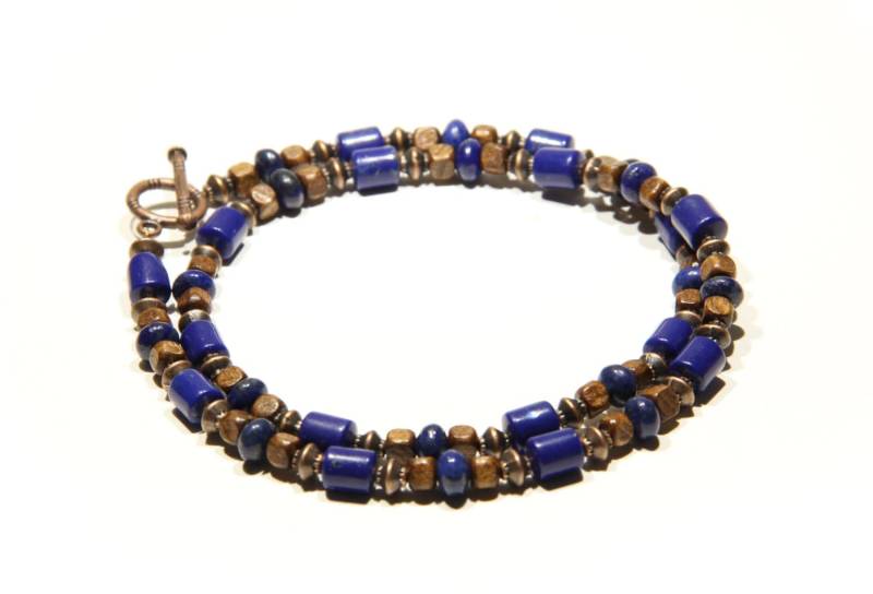 Boho Halskette Für Männer Lapislazuli Holz Kupfer Geschenk Ihn Sie Bijou Frauen Boho Halskette Für Männer Lapislazuli Holz Kupfer Geschenk Ihn Sie Bijou Frauen von BoutiquedAdele