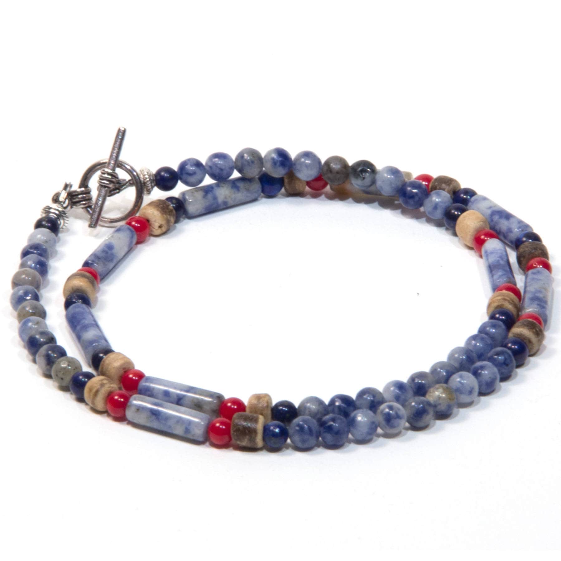 Kette Für Männer Geschenk Freund Surfer Blau Rot Boho Sie Natursteine Handgemacht Schmuck Kette Für Männer Geschenk Freund Surfer Blau Rot Boho Sie Natursteine Handgemacht Schmuck von BoutiquedAdele