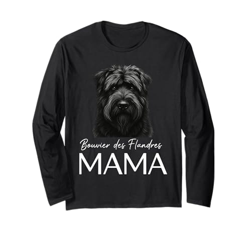 Bouvier des Flandres Mama Langarmshirt von Bouvier Des Flandres Mom