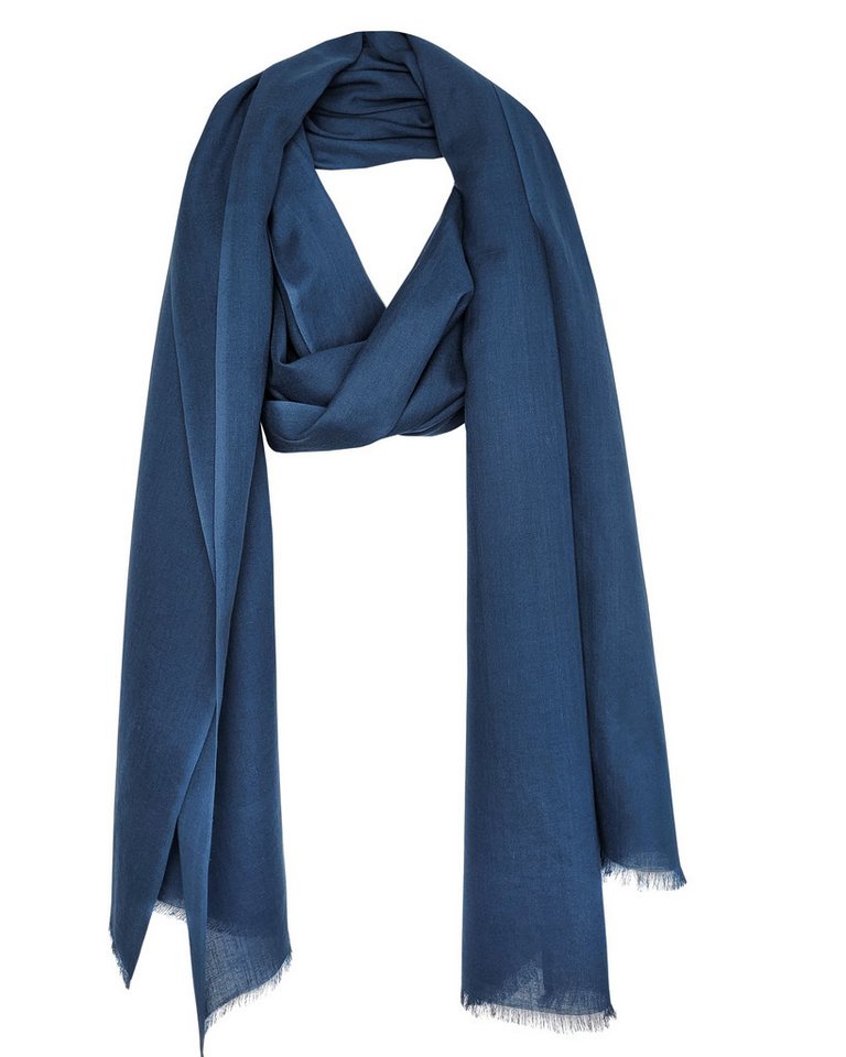 Bovari Schal Damen-Schal aus 100% gekämmter Bio-Baumwolle - handgewebt, - leicht, atmungsaktiv, dünn - Sommerschal in XL Größe 180x70 cm von Bovari