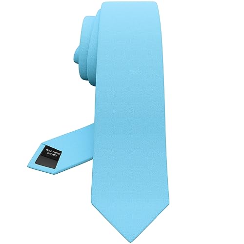 Bow Tie House Herren Gabardine Matt Krawatten Einfarbig für Smoking Klassisches Design, 16 Himmelblau, Wide - 3.35" wide Bow Tie House Herren Gabardine Matt Krawatten Einfarbig für Smoking Klassisches Design, 16 Himmelblau, Wide - 3.35" wide von Bow Tie House