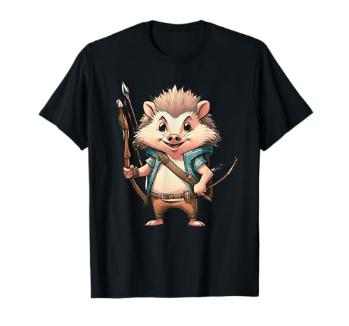 Bogenschießen Igel Bogenschießen Jagd Jäger Geschenk Männer Frauen Kinder T-Shirt von Bow and Arrow Archery Birthday Holiday Presents