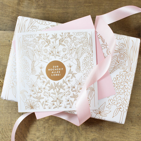 Bow & Hummingbird Geschenkverpackungs-Set zur Hochzeit von Bow & Hummingbird