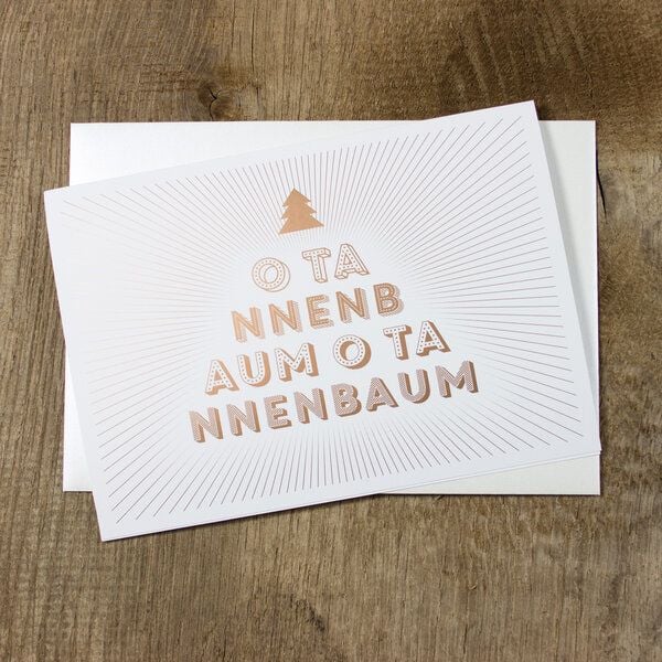 Bow & Hummingbird Grußkarte O Tannenbaum von Bow & Hummingbird