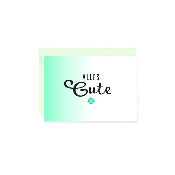 Bow & Hummingbird Mini-Grußkarte Alles Gute von Bow & Hummingbird