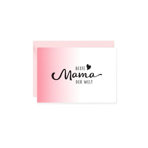 Bow & Hummingbird Mini-Grußkarte Beste Mama von Bow & Hummingbird