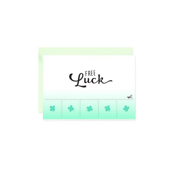 Bow & Hummingbird Mini-Grußkarte Free Luck von Bow & Hummingbird