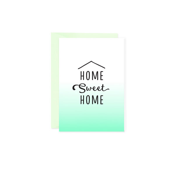 Bow & Hummingbird Mini-Grußkarte Home Sweet Home von Bow & Hummingbird