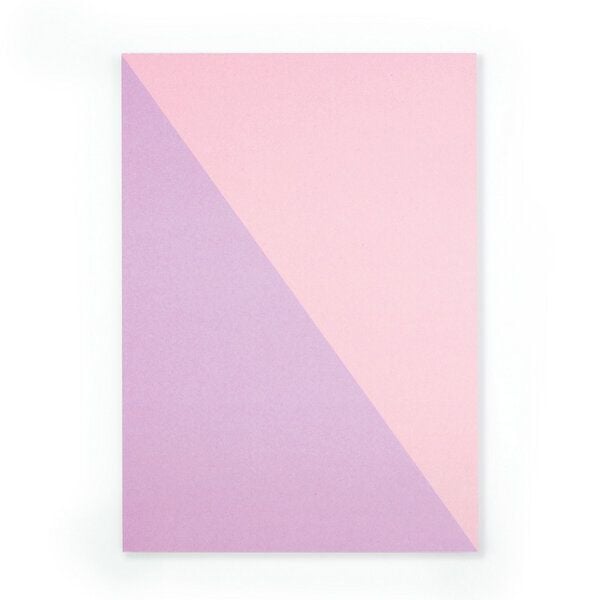 Bow & Hummingbird Notizblock Diagonal Rosa/Lila aus Recyclingpapier von Bow & Hummingbird