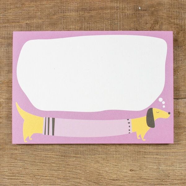 Bow & Hummingbird Notizblock Dreaming Dachshund Bow & Hummingbird Notizblock Dreaming Dachshund von Bow & Hummingbird