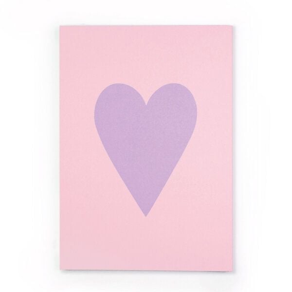 Bow & Hummingbird Notizblock Herz Rosa/Lila aus Recyclingpapier Bow & Hummingbird Notizblock Herz Rosa/Lila aus Recyclingpapier von Bow & Hummingbird