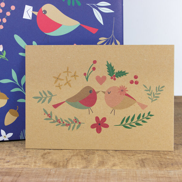 Bow & Hummingbird Postkarte Bird Love, wahlweise mit Briefumschlag von Bow & Hummingbird