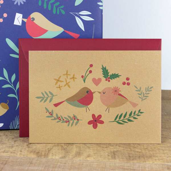 Bow & Hummingbird Postkarte Bird Love, wahlweise mit Briefumschlag von Bow & Hummingbird