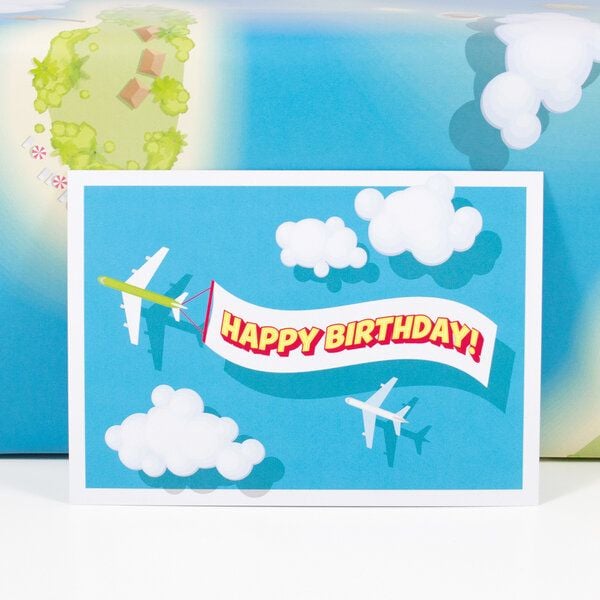Bow & Hummingbird Postkarte Happy Birthday von Bow & Hummingbird