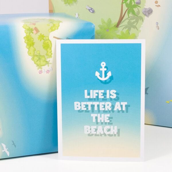 Bow & Hummingbird Postkarte "Life is better at ..." von Bow & Hummingbird