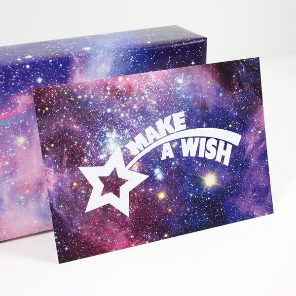 Bow & Hummingbird Postkarte "Make a wish" von Bow & Hummingbird