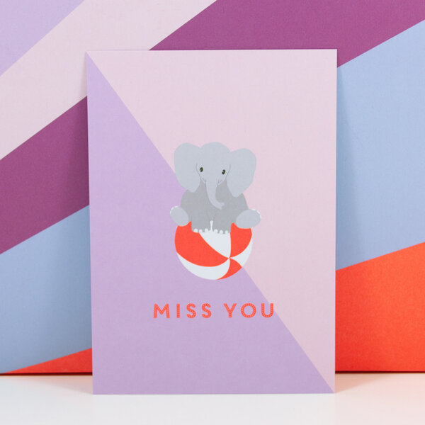 Bow & Hummingbird Postkarte Miss you Bow & Hummingbird Postkarte Miss you von Bow & Hummingbird