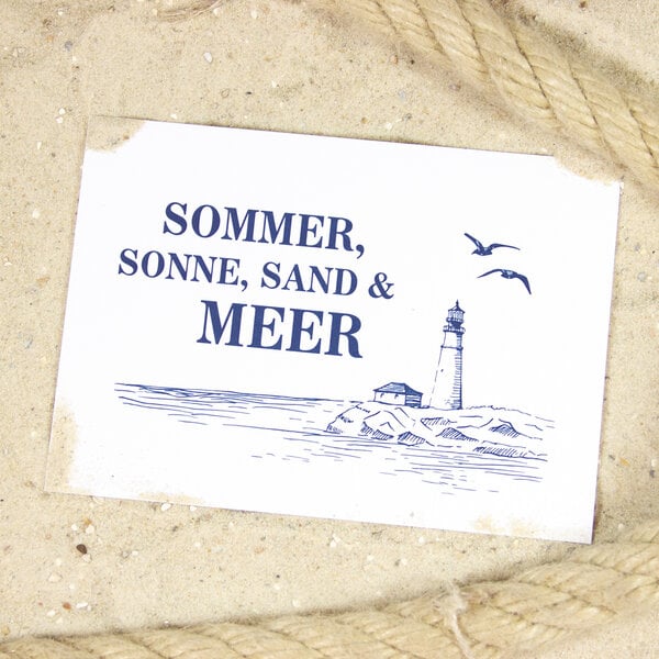 Bow & Hummingbird Postkarte Sommer & Meer von Bow & Hummingbird