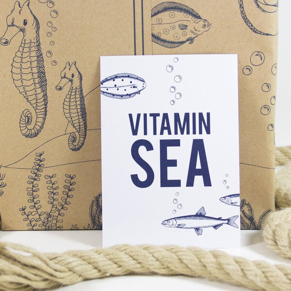 Bow & Hummingbird Postkarte Vitamin Sea von Bow & Hummingbird