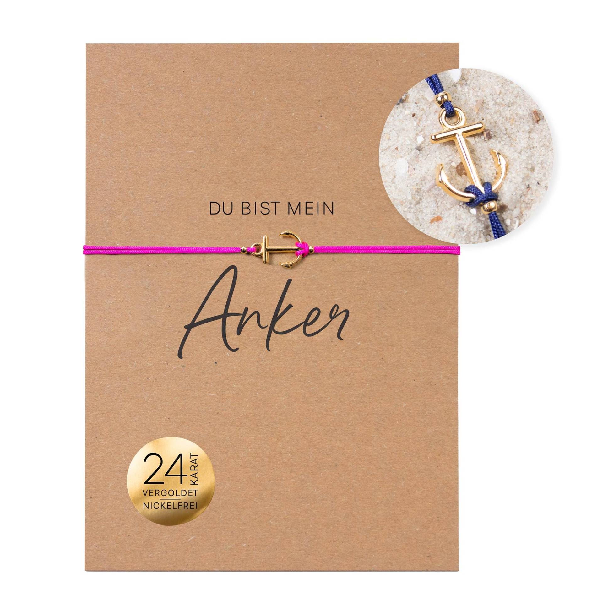 Armband Auf Karte - Anker Du Bist Mein Armband Auf Karte - Anker Du Bist Mein von BowAndHummingbird