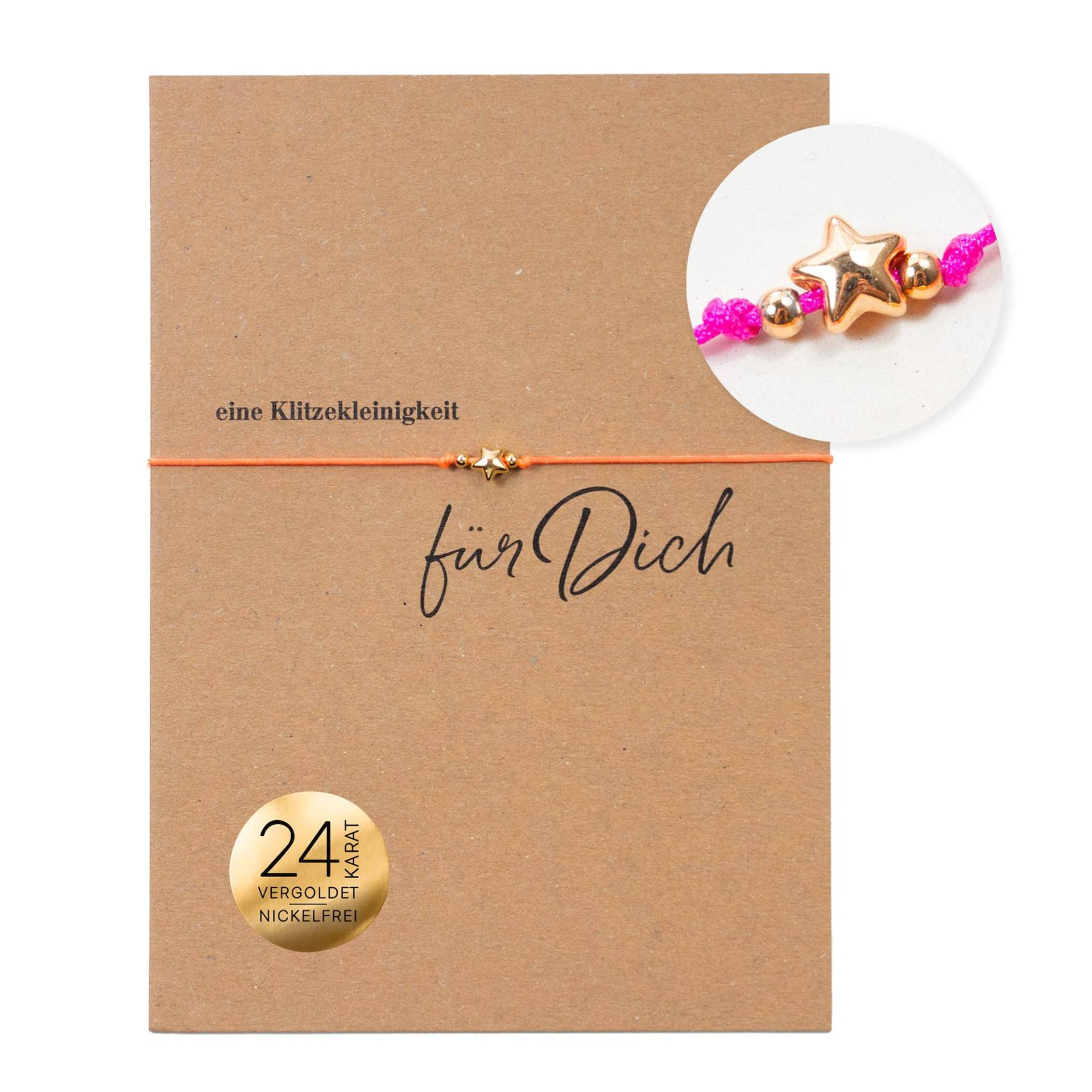 Armband Auf Karte - Stern Eine Klitzekleinigkeit Für Dich Armband Auf Karte - Stern Eine Klitzekleinigkeit Für Dich von BowAndHummingbird