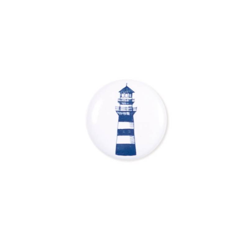 Button Leuchtturm von BowAndHummingbird