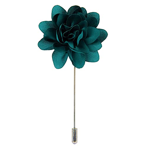 BowJoe Rosa Anstecknadel für Herren, Brosche für Herren, Smokingblume, Boutonniere, 9 cm x 4 cm, Satin-Seide von BowJoe