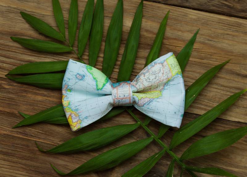 Geographie Fliege, Herren Weltkarte Geschenk Für Ihn, Reisende, Lehrer Geographie Fliege, Herren Weltkarte Geschenk Für Ihn, Reisende, Lehrer von BowTieCK