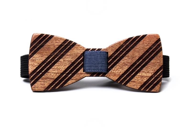 streifen Holz Fliege streifen Holz Fliege von BowTiedWood