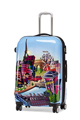 Bowatex Kinder Bordgepäck Trolley Claymore klein Bild Funy Paris Bunt von Bowatex