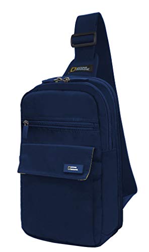 Bowatex Umhängetasche Crossover Shoulder RFID National Geographic Blau Gelb von Bowatex