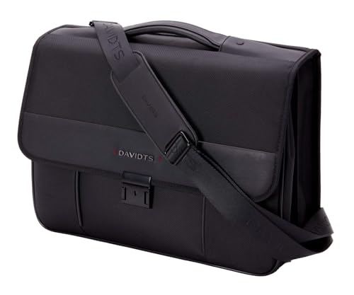 Bowatex mittelgroße 15,6‘‘Businesstasche Schultertasche Aktentasche Schwarz 43cm von Bowatex