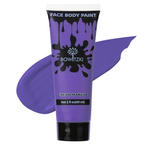 Bowitzki Face and Body Paint 2oz Cream Makeup 60ml Water Based Face Painting Special Effects For Adults Children Kids Halloween Christmas Party Stage Cosplay (Lila) von Bowitzki