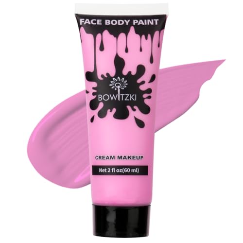 Bowitzki Face and Body Paint 2oz Cream Makeup 60ml Water Based Face Painting Special Effects For Adults Children Kids Halloween Christmas Party Stage Cosplay (Rosa) von Bowitzki