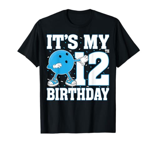 It's My 12th Birthday Bowling Bowler 12 Years Old Boys Girls T-Shirt von Bowling 12th Birthday Gifts Co.