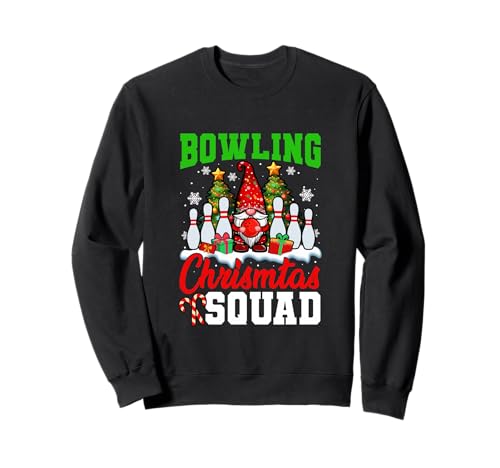 Bowling Christmas Squad Player Costume GNOME Lover Kids Sweatshirt von Bowling Christmas Costume