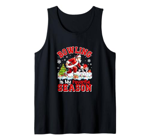 Bowling is Favorite Season Costume Player Christmas Santa Tank Top von Bowling Christmas Costume