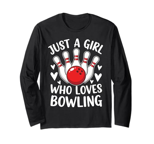 Lustiger Bowling-Liebhaber Just A Girl Bowling Langarmshirt Lustiger Bowling-Liebhaber Just A Girl Bowling Langarmshirt von Bowling Enthusiast Co.