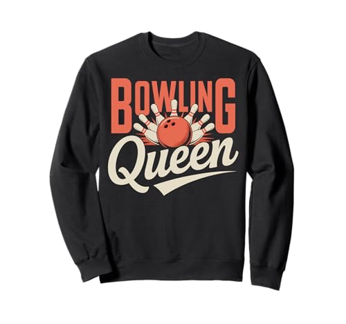 Bowling Queen Cute Damen Bowler Sweatshirt von Bowling Gifts for Women