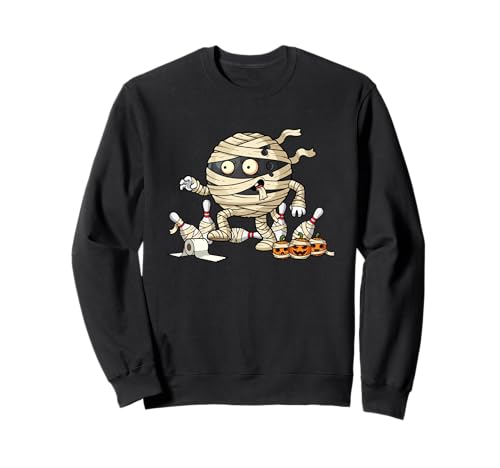 Bowling Mummy Kürbis Halloween Bowler Kinder Herren Damen Sweatshirt Bowling Mummy Kürbis Halloween Bowler Kinder Herren Damen Sweatshirt von Bowling Lovers Cute Halloween Outfits for Boy Girl