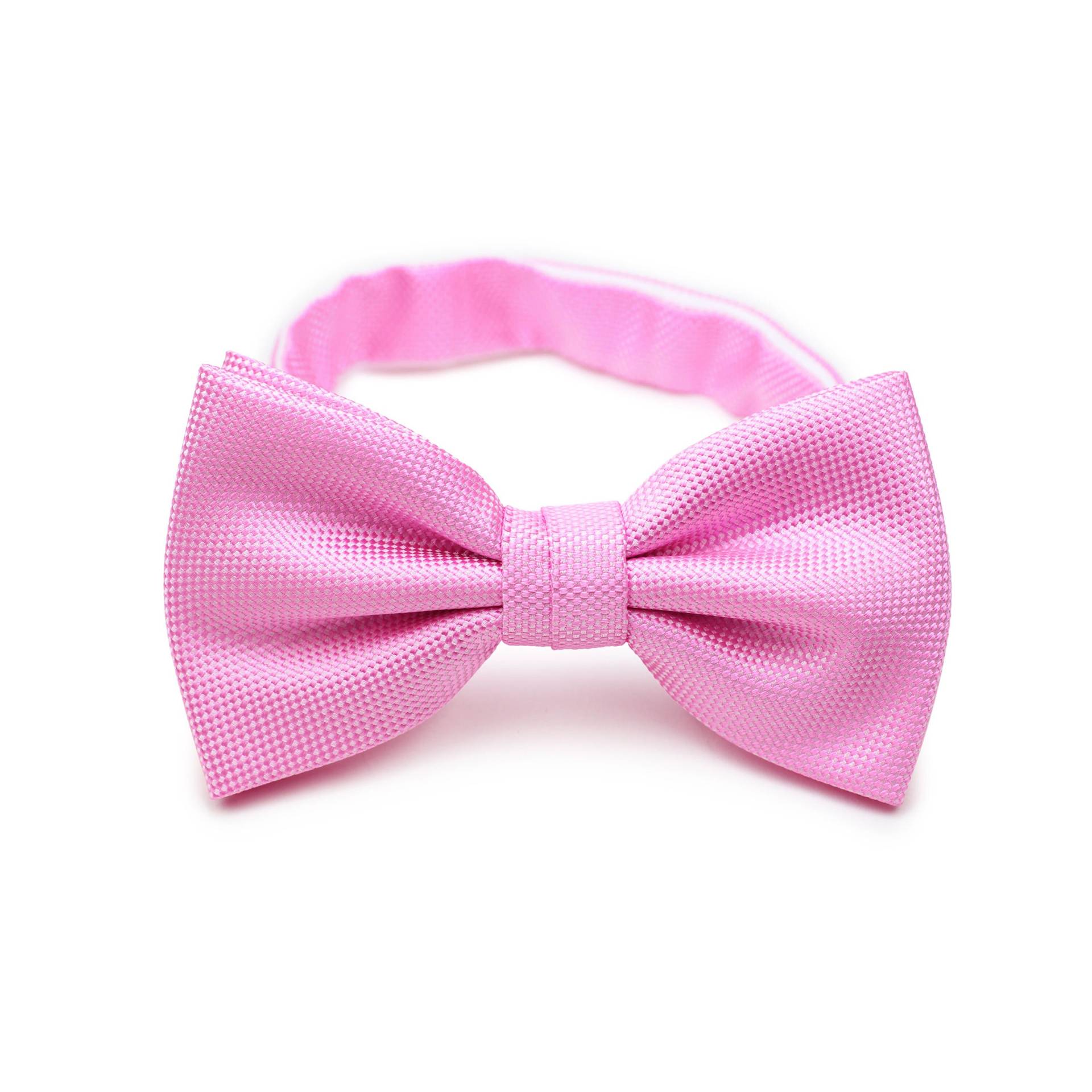 Carnation Pink Bow Tie | Solid Color in Pre-Tied Mens Ties Bright Flamingo von BowsNTiesShop