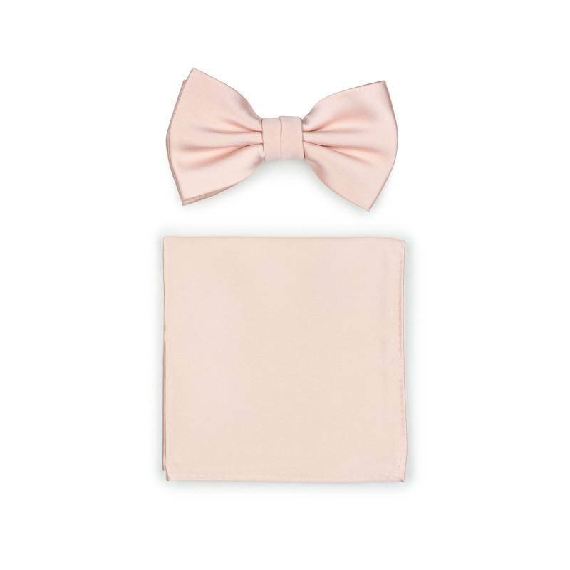 Fliege Set in Pfirsich Blush | Herren Und Taschenquadrat Formelle Hochzeitsschleifen Hanky von BowsNTiesShop
